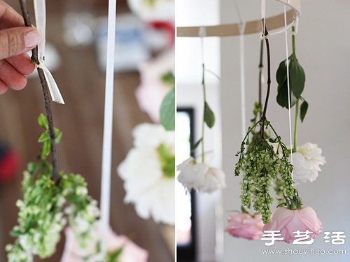 玫瑰花DIY制作漂亮的花环装饰品- www.aizhezhi.com