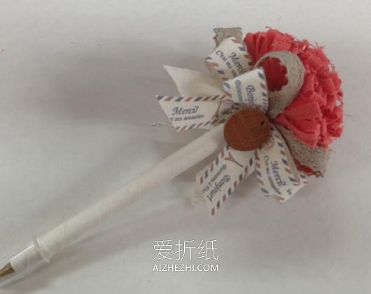 怎么制作签到笔的教程 手工制作签到笔图解- www.aizhezhi.com