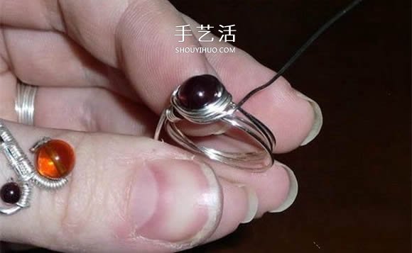 自制完美金属丝作品 金属丝绕线戒指DIY详解- www.aizhezhi.com