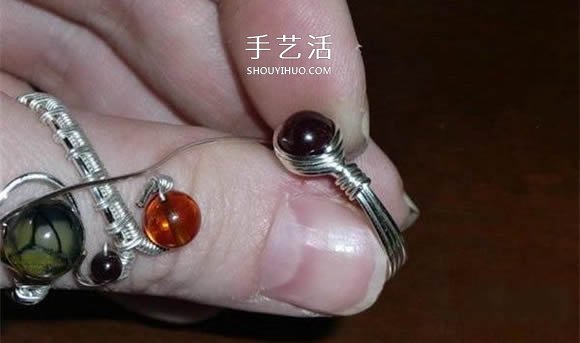 自制完美金属丝作品 金属丝绕线戒指DIY详解- www.aizhezhi.com