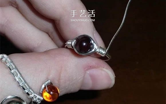 自制完美金属丝作品 金属丝绕线戒指DIY详解- www.aizhezhi.com