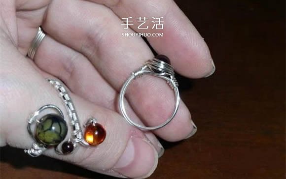 自制完美金属丝作品 金属丝绕线戒指DIY详解- www.aizhezhi.com