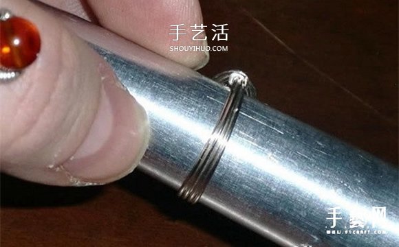 自制完美金属丝作品 金属丝绕线戒指DIY详解- www.aizhezhi.com