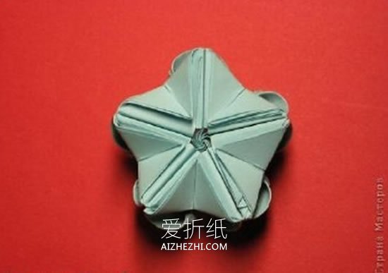 怎么做绿萝魔灵花球图解 手工绿萝花球的折法- www.aizhezhi.com