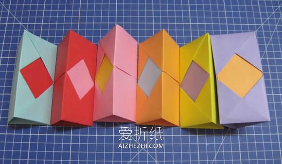 怎么手工折纸六孔笔筒的折法图解- www.aizhezhi.com