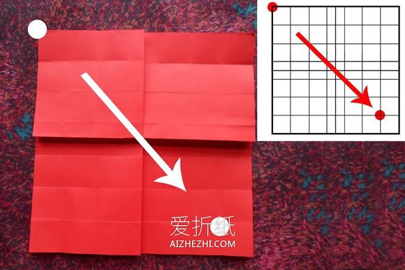 怎么折纸空心玫瑰花 手工玫瑰的折法详细过程- www.aizhezhi.com