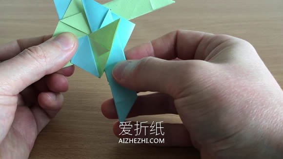 怎么折纸忍者之星飞镖 四角忍者飞镖折法图解- www.aizhezhi.com