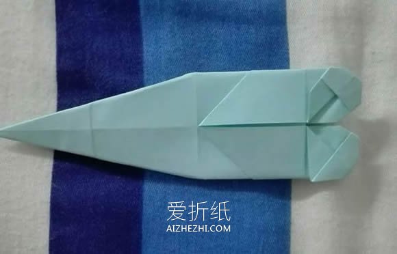 怎么用两张纸折纸小蜻蜓的简单折法图解- www.aizhezhi.com