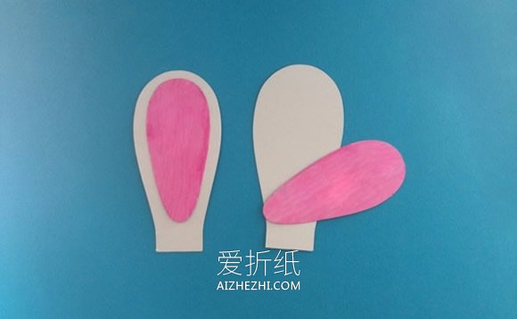 怎么简单做中秋节小白兔帽子头饰的手工教程- www.aizhezhi.com