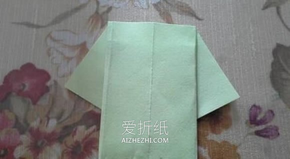 儿童怎么折纸衬衫的折法图解教程- www.aizhezhi.com