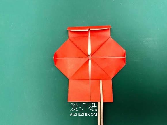 简单新年灯笼怎么折的图解教程- www.aizhezhi.com