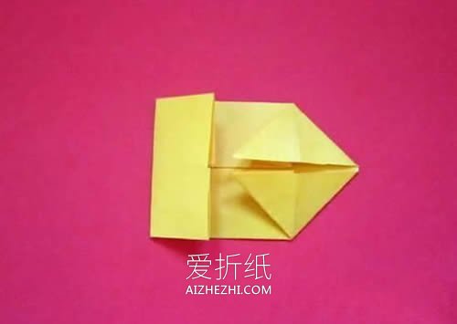 怎么简单折纸电话话筒的折法图解教程- www.aizhezhi.com