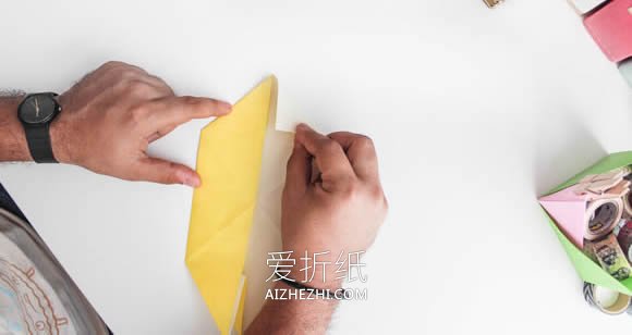 怎么折纸简易收纳盒的折叠方法图解- www.aizhezhi.com