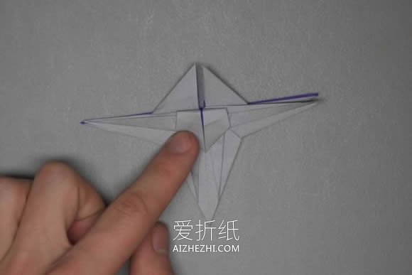 怎么折纸星球大战X翼星际战斗机的折法图解- www.aizhezhi.com