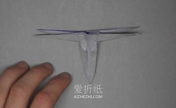 怎么折纸星球大战X翼星际战斗机的折法图解- www.aizhezhi.com