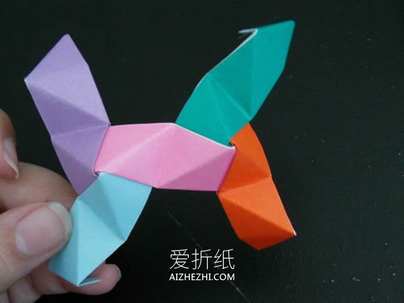 怎么折纸空心球体的折法步骤图解教程- www.aizhezhi.com