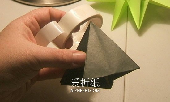 立体圣诞树的折法图解- www.aizhezhi.com