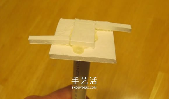 泡沫板手工制作竹蜻蜓玩具图解教程- www.aizhezhi.com