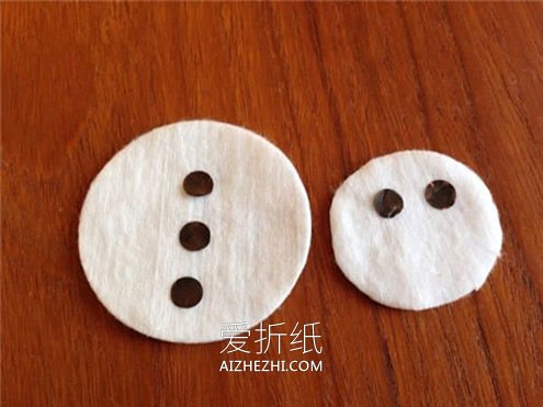 儿童手工制作新年雪人贺卡的方法- www.aizhezhi.com