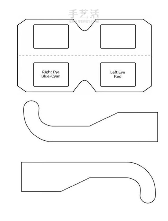 用塑料袋自制3D眼镜的方法简易教程- www.aizhezhi.com